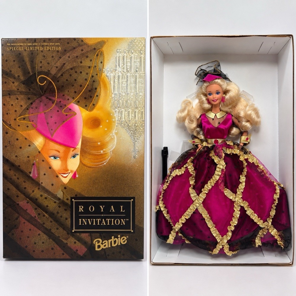 1993 Royal Invitation Barbie Spiegel Limited Edition NRFB Vintage Mattel